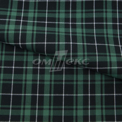 Ткань костюмная Клетка 25577, т.зеленый/зеленый./ч/бел, 230 г/м2, шир.150 см - купить в Твери. Цена 539.74 руб.
