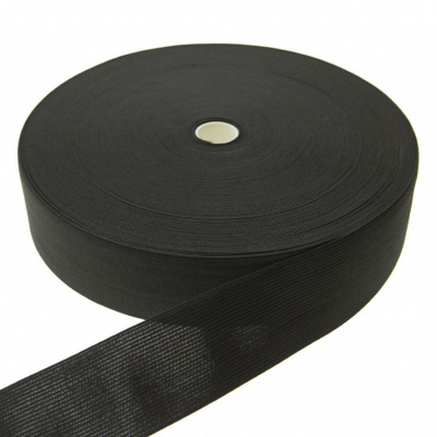 Резинка 35 мм (40 м)  черная бобина - купить в Твери. Цена: 395.72 руб.