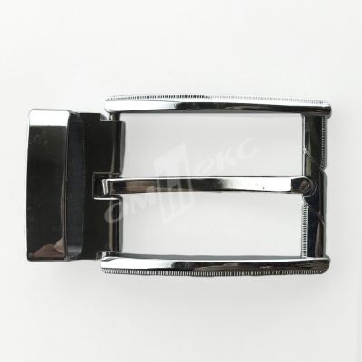 Пряжка металлическая для мужского ремня 845005А#2 (шир.ремня 40 мм), цв.-никель - купить в Твери. Цена: 110.29 руб.