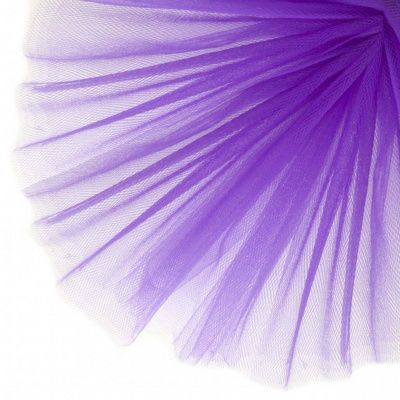 Фатин матовый 16-85, 12 гр/м2, шир.300см, цвет фиолетовый - купить в Твери. Цена 96.31 руб.