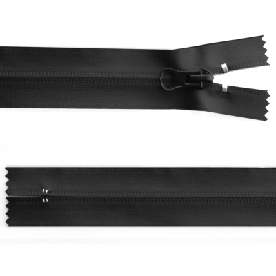 Молния водонепроницаемая PVC Т-7, 20 см, неразъемная, цвет чёрный - купить в Твери. Цена: 21.56 руб.