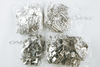 Крючки брючные 4 шипа "Стром" 144 шт. никель - купить в Твери. Цена: 383.97 руб.