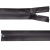 Молния водонепроницаемая PVC Т-7, 60 см, разъемная, цвет (301) т.серый - купить в Твери. Цена: 49.39 руб.