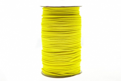 0370-1301-Шнур эластичный 3 мм, (уп.100+/-1м), цв.110 - желтый - купить в Твери. Цена: 459.62 руб.