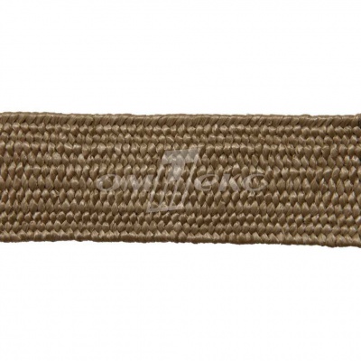 Тесьма отделочная полипропиленовая плетеная эластичная #2, шир. 40мм, цв.- соломенный - купить в Твери. Цена: 50.99 руб.