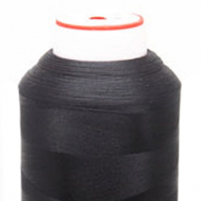 Нитки текстурированные некручёные, намот. 5 000 м, цвет чёрный - купить в Твери. Цена: 70.43 руб.