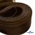 Регилиновая лента, шир.100мм, (уп.25 ярд), цв.- коричневый - купить в Твери. Цена: 694.13 руб.