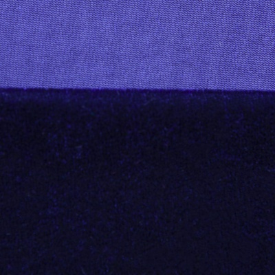 Бархат стрейч №14, 240 гр/м2, шир.160 см, (2,6 м/кг), цвет т.синий - купить в Твери. Цена 740.88 руб.