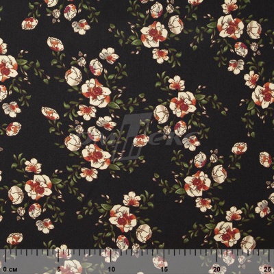 Плательная ткань "Фламенко" 3.1, 80 гр/м2, шир.150 см, принт растительный - купить в Твери. Цена 239.03 руб.