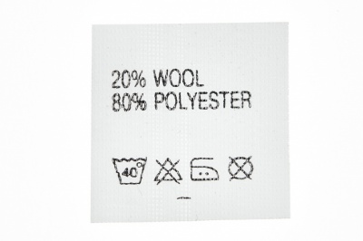 Состав и уход 20% wool 80% poliester - купить в Твери. Цена: 62.90 руб.