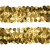 Тесьма с пайетками D16, шир. 30 мм/уп. 25+/-1 м, цвет золото - купить в Твери. Цена: 1 087.39 руб.