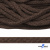 Шнур плетеный d-6 мм, 70% хлопок 30% полиэстер, уп.90+/-1 м, цв.1073-т.коричневый - купить в Твери. Цена: 594 руб.