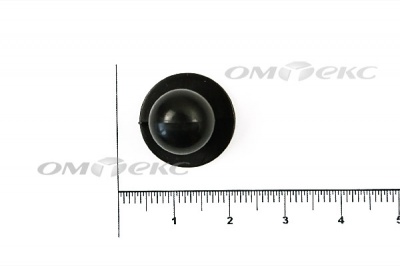 Пуговица поварская "Пукля", 10 мм, цвет чёрный - купить в Твери. Цена: 2.03 руб.