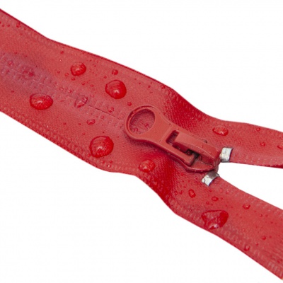 Молния водонепроницаемая PVC Т-7, 90 см, разъемная, цвет (820) красный - купить в Твери. Цена: 61.18 руб.