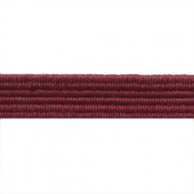 Резиновые нити с текстильным покрытием, шир. 6 мм ( упак.30 м/уп), цв.- 88-бордо - купить в Твери. Цена: 155.22 руб.