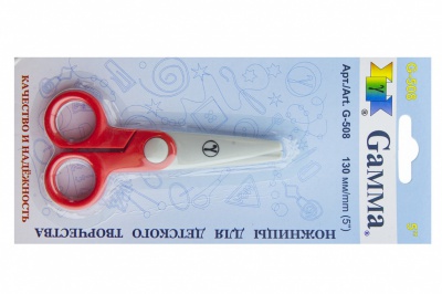 Ножницы G-508 детские 130 мм - купить в Твери. Цена: 118.32 руб.