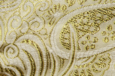 Ткань костюмная жаккард №5, 140 гр/м2, шир.150см, цвет золото - купить в Твери. Цена 383.29 руб.