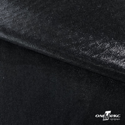 Трикотажное полотно голограмма, шир.140 см, #602 -чёрный/чёрный - купить в Твери. Цена 385.88 руб.