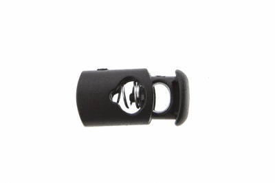 8021 Фиксатор пластиковый "Цилиндр", 20х10 мм, цвет чёрный - купить в Твери. Цена: 1.29 руб.