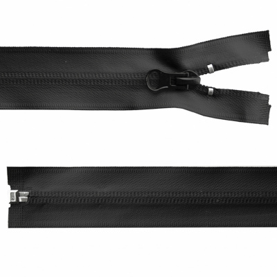 Молния водонепроницаемая PVC Т-7, 100 см, разъемная, цвет чёрный - купить в Твери. Цена: 61.89 руб.