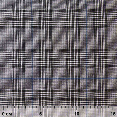 Ткань костюмная "Клер" 80% P, 16% R, 4% S, 200 г/м2, шир.150 см,#3 цв-серый/синий - купить в Твери. Цена 412.02 руб.