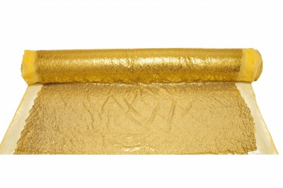Сетка с пайетками №6, 188 гр/м2, шир.130см, цвет золото - купить в Твери. Цена 371.02 руб.