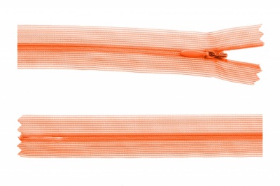 Молния потайная Т3 849, 50 см, капрон, цвет оранжевый - купить в Твери. Цена: 8.87 руб.