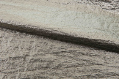 Текстильный материал "Диско"#1805 с покрытием РЕТ, 40гр/м2, 100% полиэстер, цв.6-тем.серебро - купить в Твери. Цена 412.36 руб.