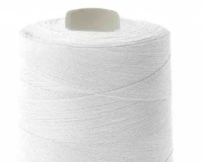 Швейные нитки (армированные) 28S/2, нам. 2 500 м, цвет белый - купить в Твери. Цена: 148.95 руб.