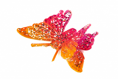 Бабочка декоративная пластиковая #10 - купить в Твери. Цена: 7.09 руб.