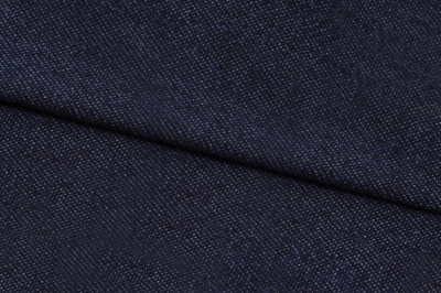 Ткань джинсовая №96, 160 гр/м2, шир.148см, цвет т.синий - купить в Твери. Цена 350.42 руб.
