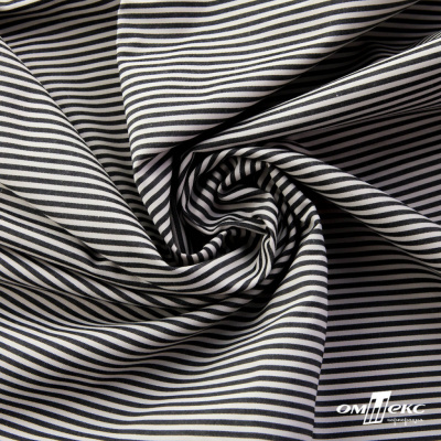 Ткань сорочечная Полоска Кенди, 115 г/м2, 58% пэ,42% хл, шир.150 см, цв.6-черный, (арт.110) - купить в Твери. Цена 306.69 руб.