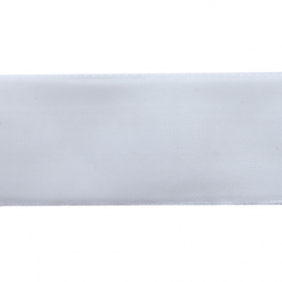 Лента бархатная нейлон, шир.25 мм, (упак. 45,7м), цв.01-белый - купить в Твери. Цена: 981.09 руб.