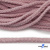 Шнур плетеный d-6 мм круглый, 70% хлопок 30% полиэстер, уп.90+/-1 м, цв.1087-розовый - купить в Твери. Цена: 588 руб.