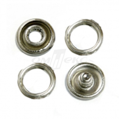 Кнопки рубашечные 10,5 мм никель New Star (кольцо) - купить в Твери. Цена: 5.80 руб.