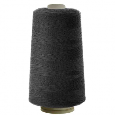 Швейные нитки (армированные) 28S/2, нам. 2 500 м, цвет чёрный - купить в Твери. Цена: 139.91 руб.