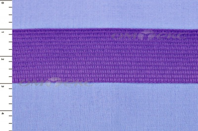 Окантовочная тесьма №0225, шир. 22 мм (в упак. 100 м), цвет фиолет - купить в Твери. Цена: 271.60 руб.