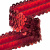 Тесьма с пайетками 3, шир. 30 мм/уп. 25+/-1 м, цвет красный - купить в Твери. Цена: 1 087.39 руб.