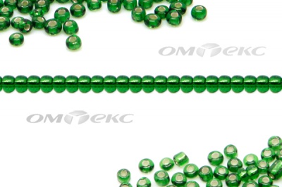 Бисер (SL) 11/0 ( упак.100 гр) цв.27В - зелёный - купить в Твери. Цена: 53.34 руб.