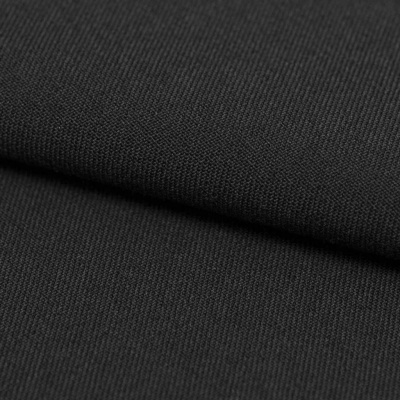 Костюмная ткань с вискозой "Рошель", 250 гр/м2, шир.150см, цвет чёрный - купить в Твери. Цена 438.12 руб.