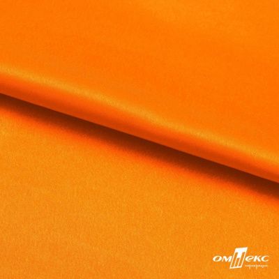 Поли креп-сатин 15-1263, 125 (+/-5) гр/м2, шир.150см, цвет оранжевый - купить в Твери. Цена 155.57 руб.