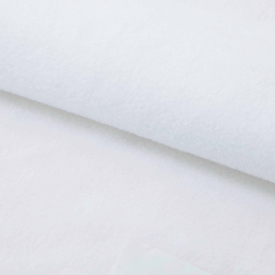 Флис DTY 240 г/м2, White/белый, 150 см (2,77м/кг) - купить в Твери. Цена 640.46 руб.