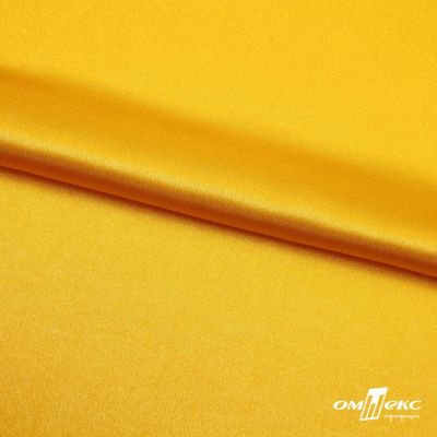 Поли креп-сатин 13-0859, 125 (+/-5) гр/м2, шир.150см, цвет жёлтый - купить в Твери. Цена 155.57 руб.
