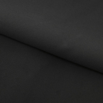 Костюмная ткань "Элис", 220 гр/м2, шир.150 см, цвет чёрный - купить в Твери. Цена 308 руб.