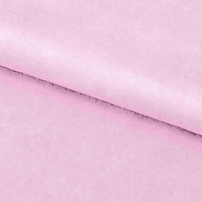 Велюр JS LIGHT 1, 220 гр/м2, шир.150 см, (3,3 м/кг), цвет бл.розовый - купить в Твери. Цена 1 055.34 руб.