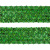 Тесьма с пайетками D4, шир. 35 мм/уп. 25+/-1 м, цвет зелёный - купить в Твери. Цена: 1 308.30 руб.