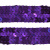 Тесьма с пайетками 12, шир. 20 мм/уп. 25+/-1 м, цвет фиолет - купить в Твери. Цена: 778.19 руб.