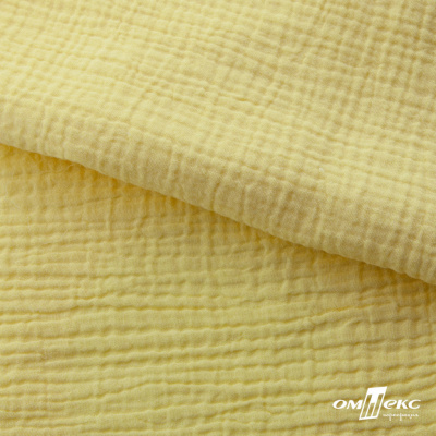 Ткань Муслин, 100% хлопок, 125 гр/м2, шир. 135 см (12-0824) цв.лимон нюд - купить в Твери. Цена 337.25 руб.