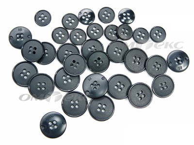 51926/15 мм (4 пр) черные пуговицы (брючные) - купить в Твери. Цена: 1.50 руб.