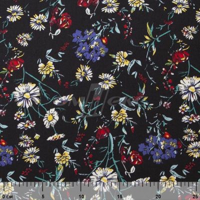 Плательная ткань "Фламенко" 6.2, 80 гр/м2, шир.150 см, принт растительный - купить в Твери. Цена 239.03 руб.